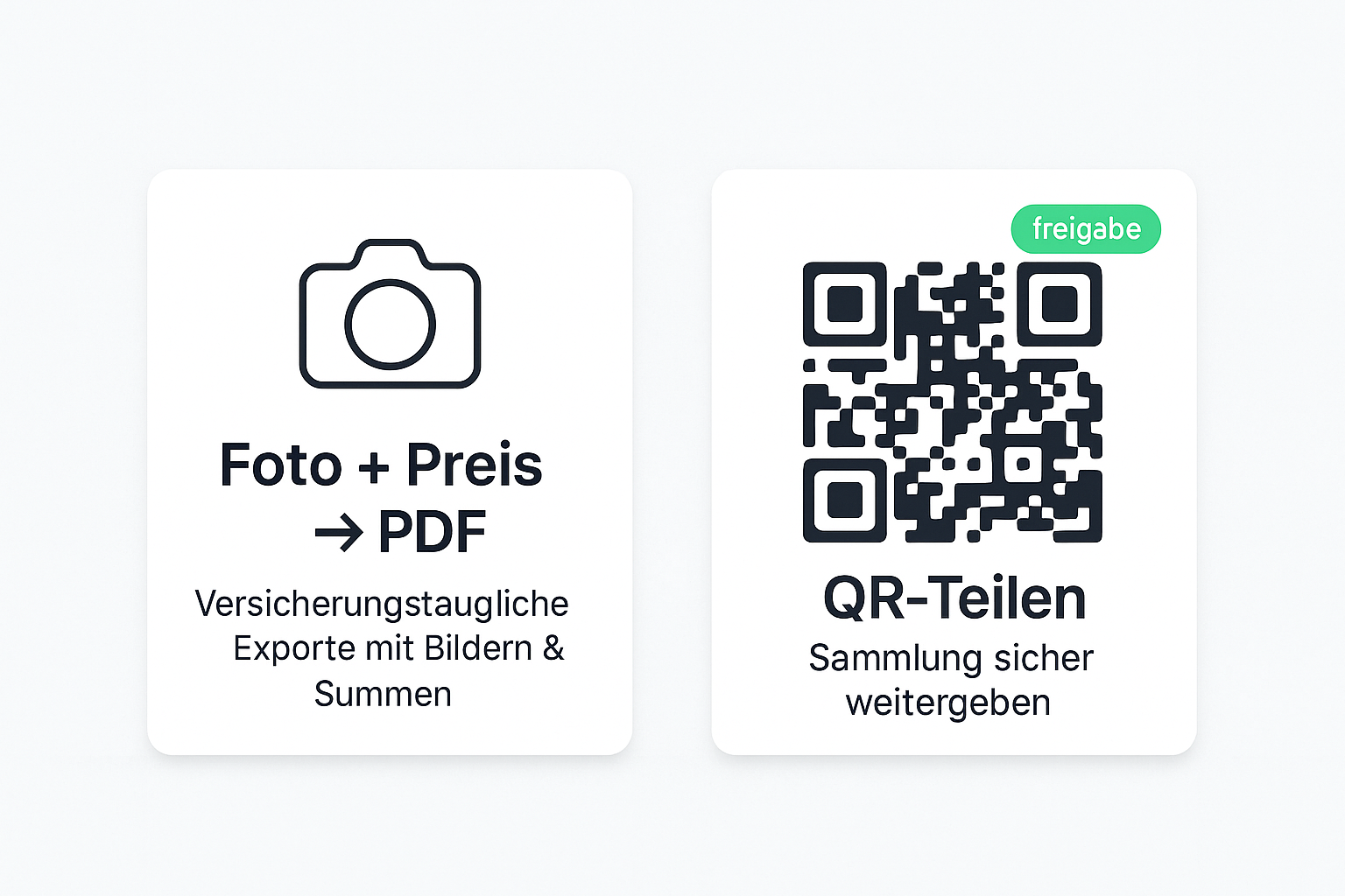 QR-Teilen – Beispielkarte